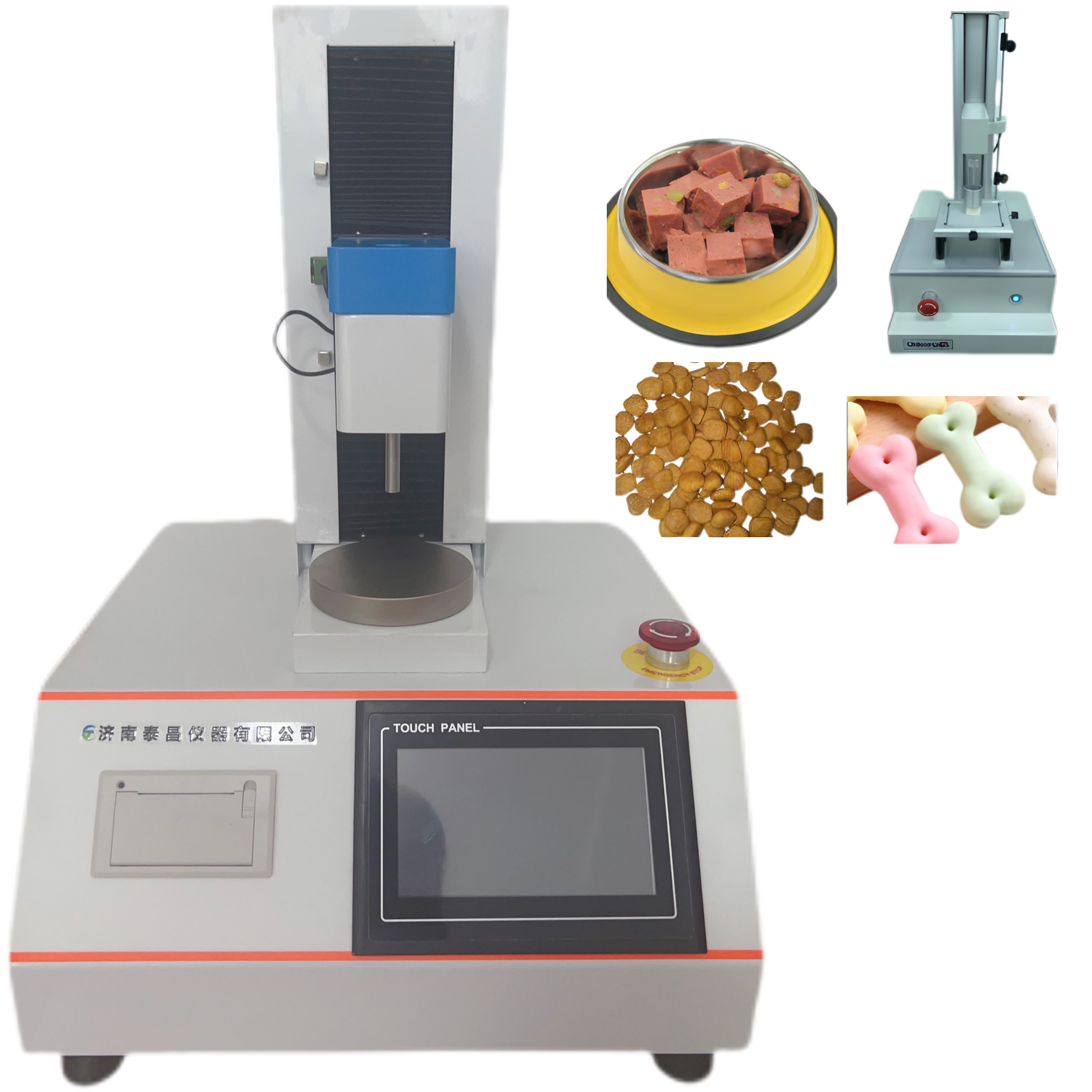 貓糧和狗糧的硬度 磨牙小饅頭的破裂強(qiáng)度 寵物餅干的硬度和脆性 潔齒棒的硬度、脆性和斷裂強(qiáng)度 果凍和布丁的彈性、Q 性 罐頭樣品或者香腸、火腿腸的硬度、彈性、回 復(fù)性、粘性和咀嚼性等指標(biāo)